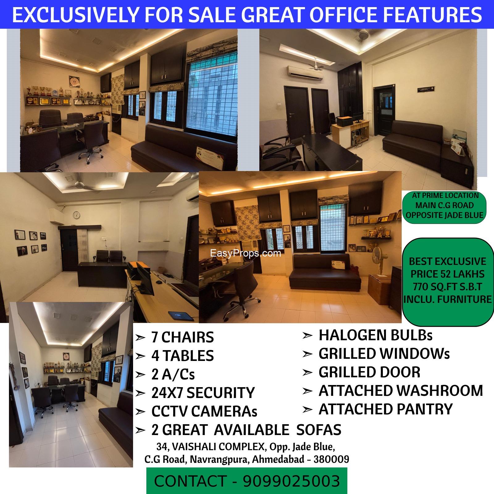 Offices on sale in cg road 